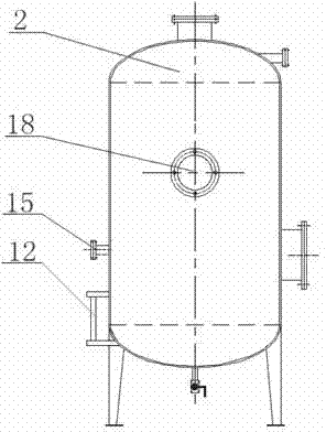 Desulfuration water filtering tower
