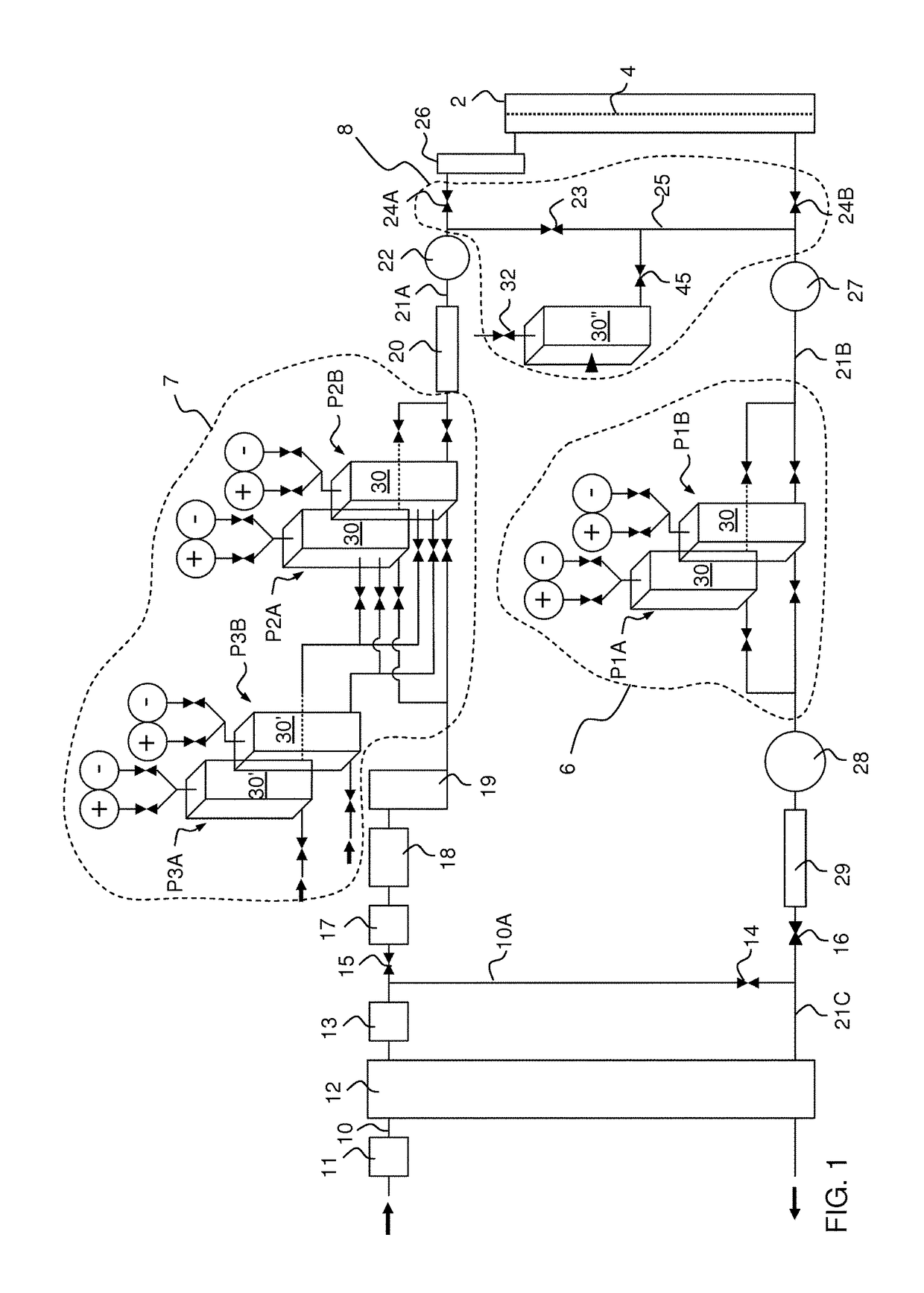 Cassette for pumping a treatment solution through a dialyzer