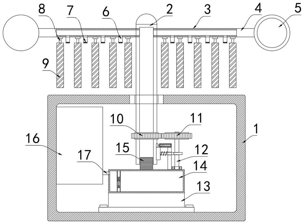 A multi-angle bird repelling device for power supply construction