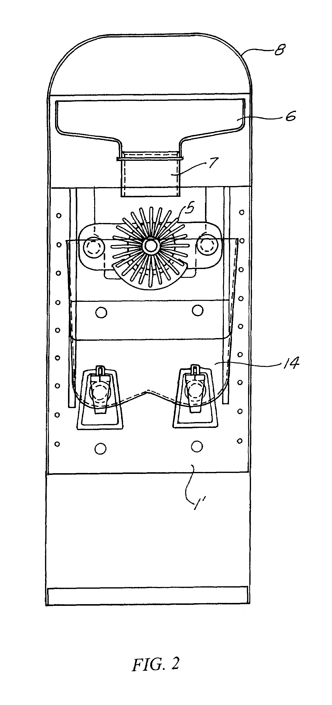 Filtering device for a citrus juice extraction machine