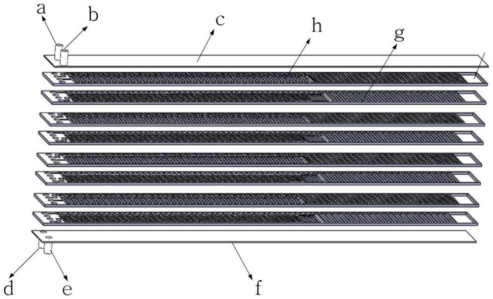 Array cylinder group type multi-stage laminated microchannel throttling heat exchange refrigerator