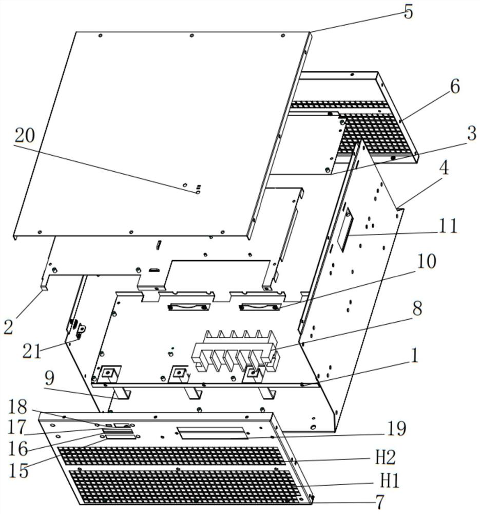 Low-loss power module with novel heat dissipation mode