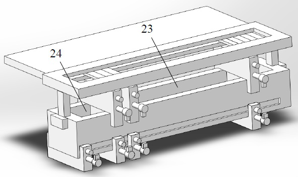 Intelligent online adjustable strip-shaped evaporation source