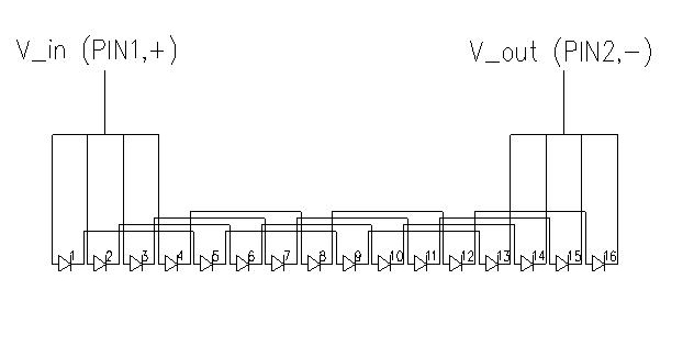 LED disconnecting and connecting circuit