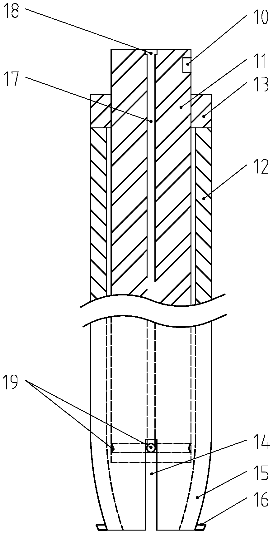 Protective device for unsaturated red clay side slope