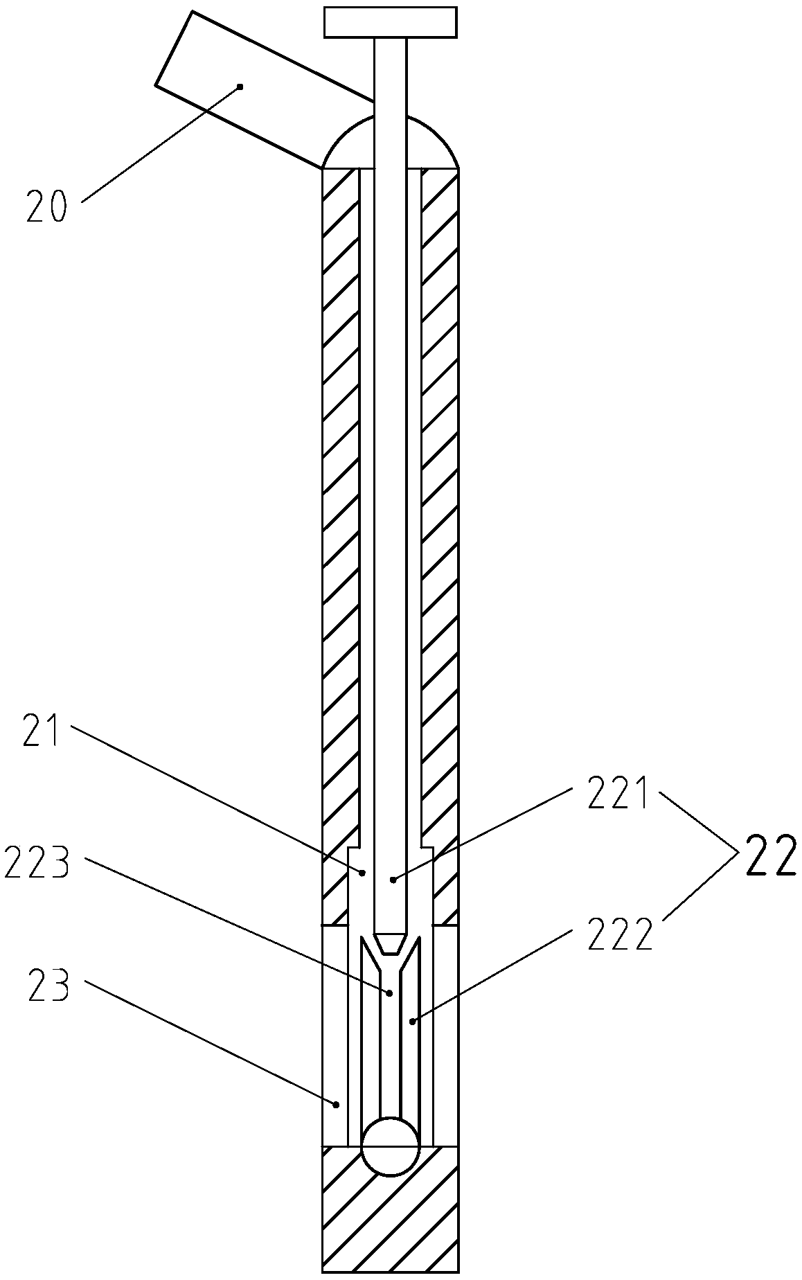 Protective device for unsaturated red clay side slope