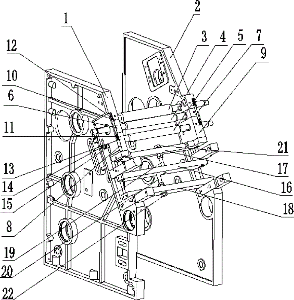 Cotton spinning combing machine draft adjustment device