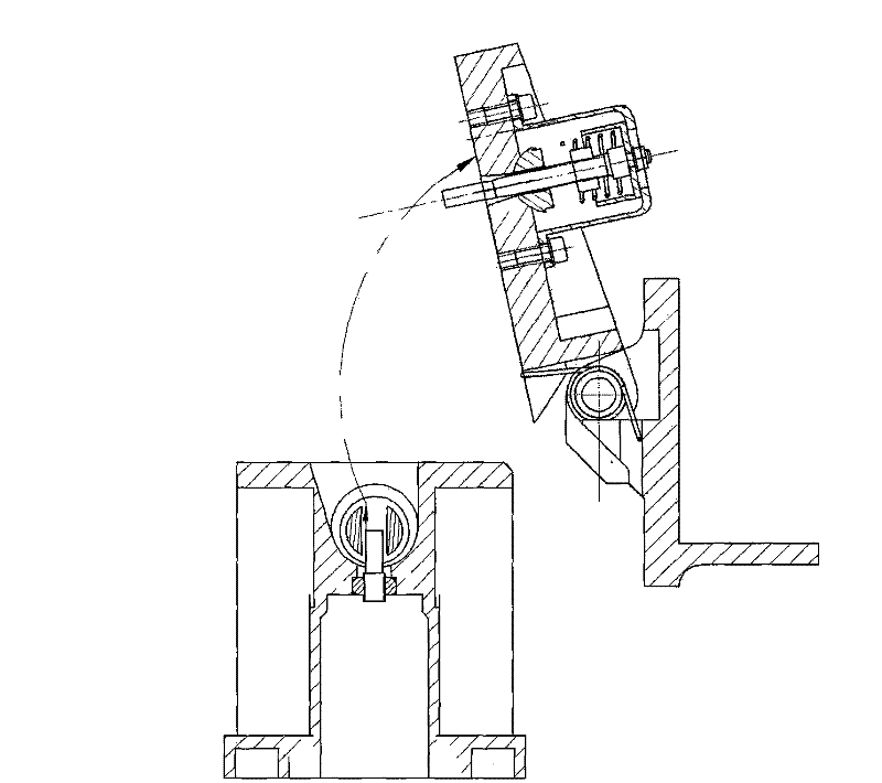 Turnover space-borne antenna locking releasing device