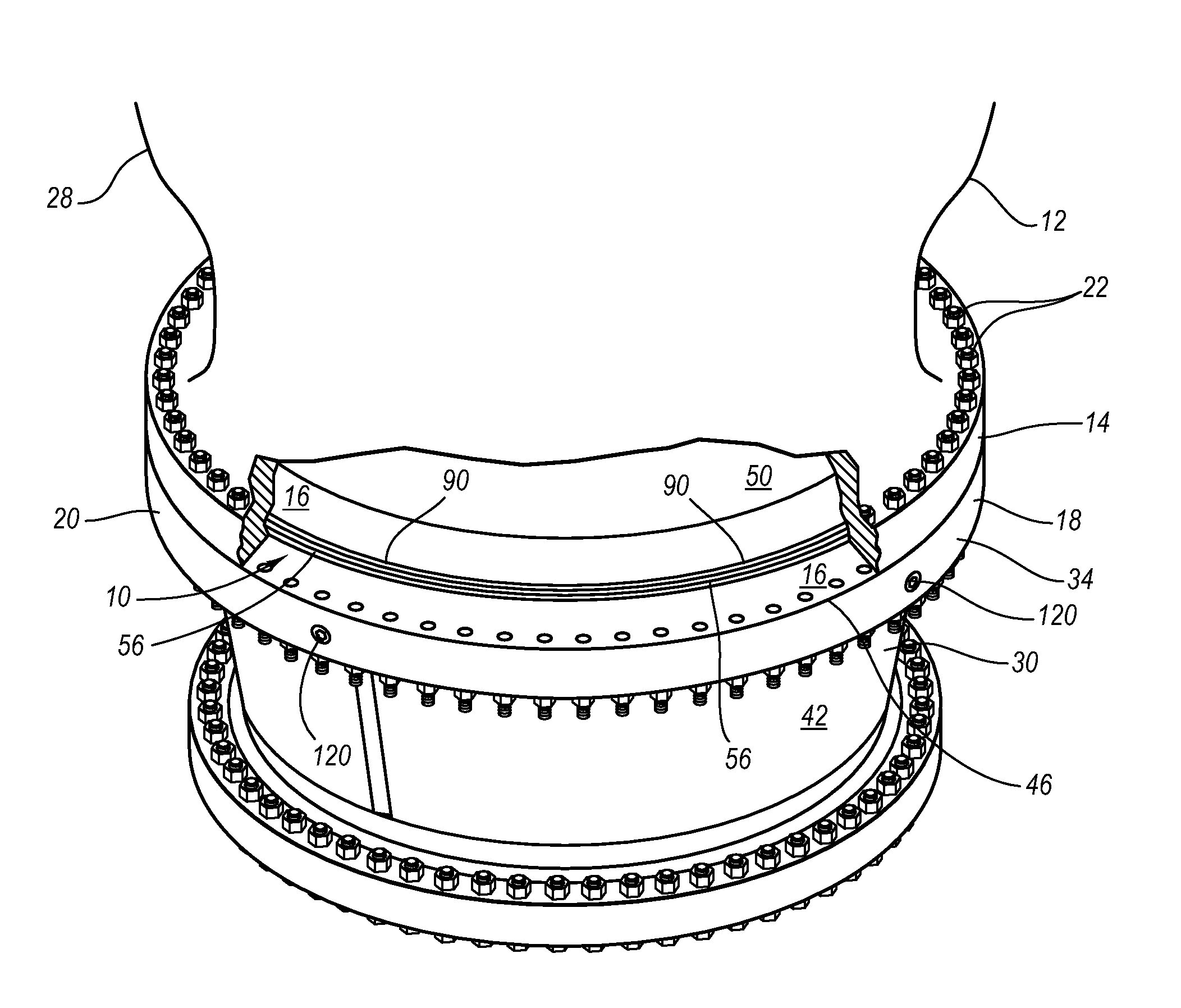 Dynamic flange seal and sealing system