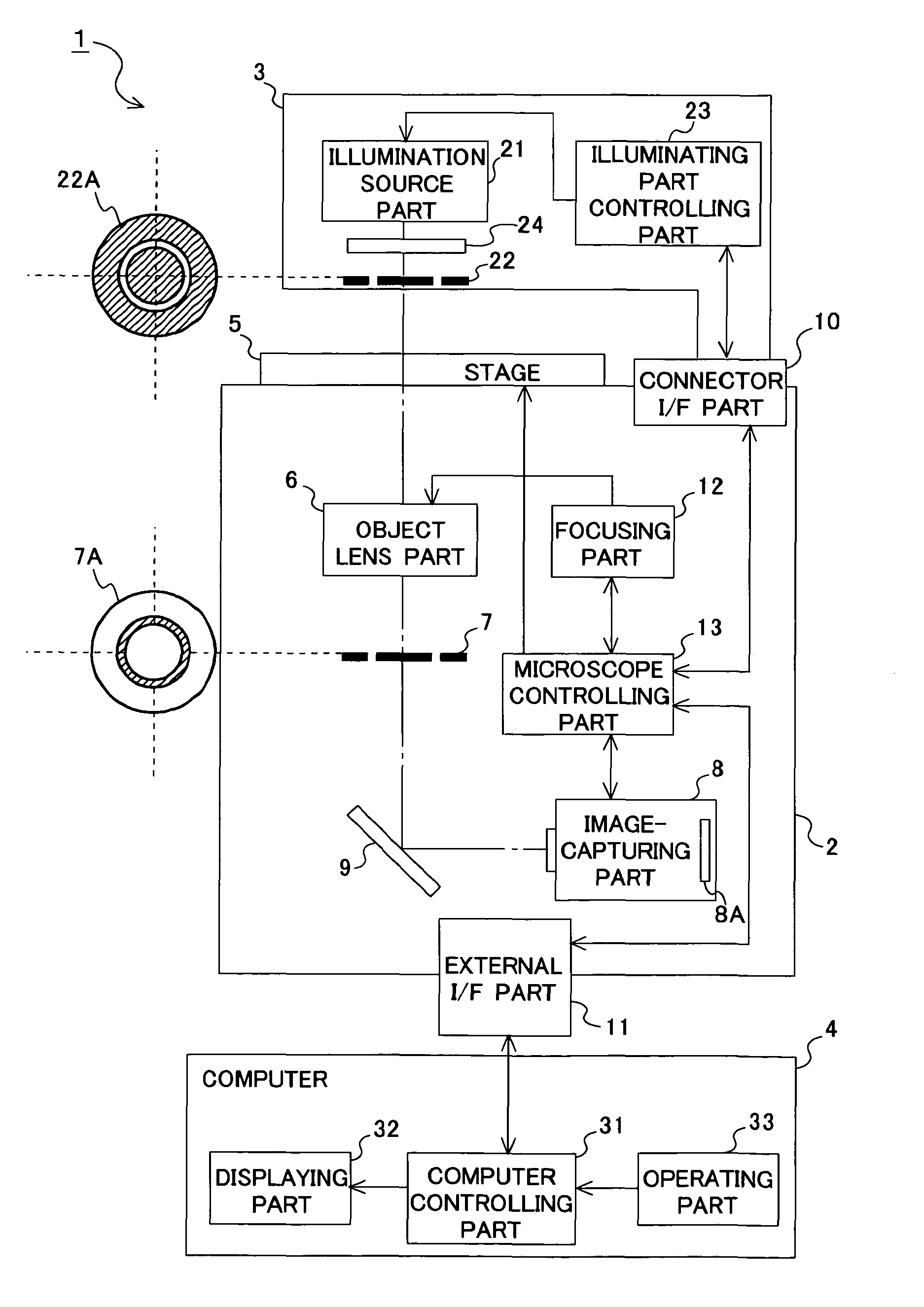 Observation device and wavelength limiting filter