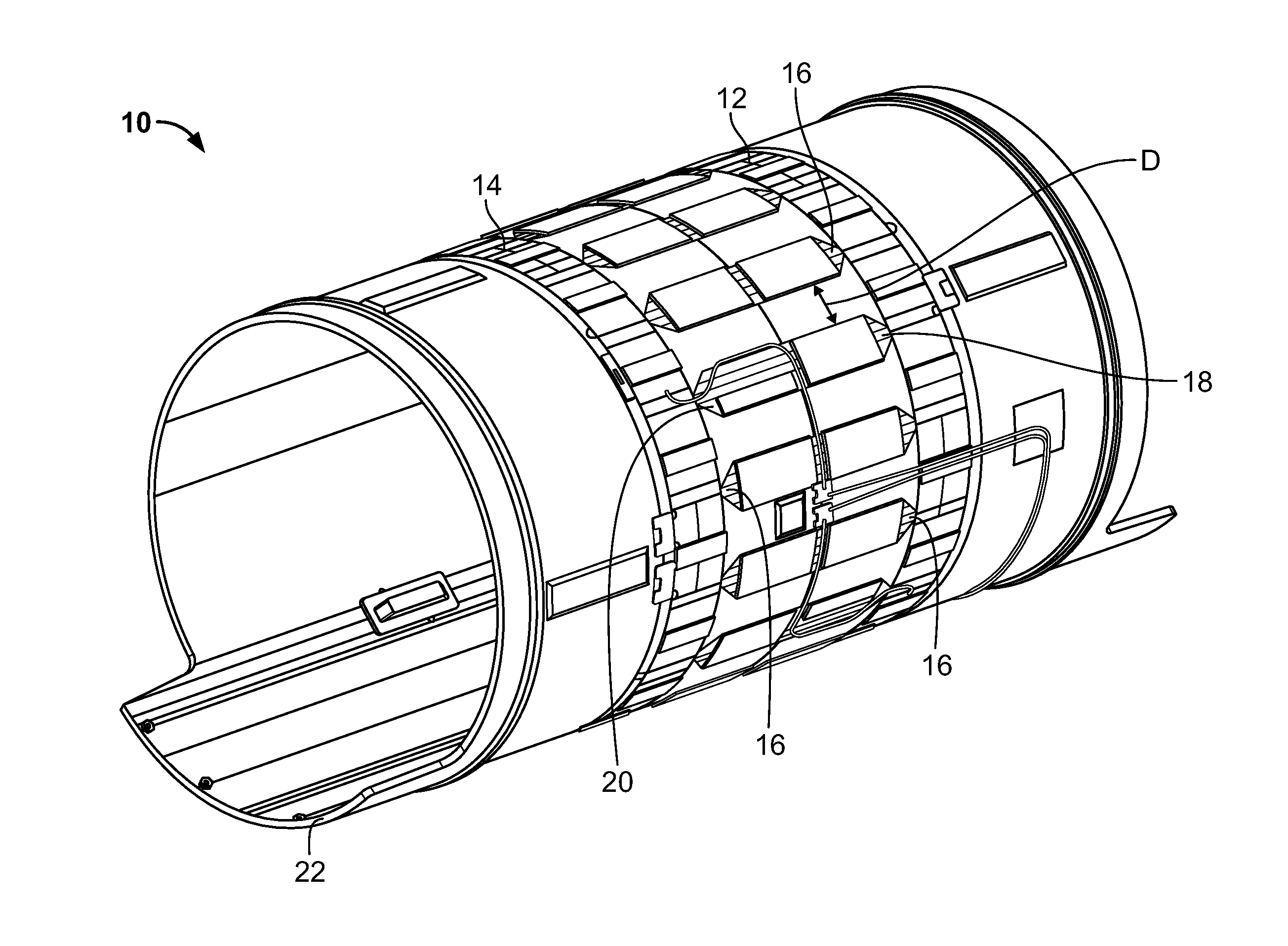 Distributed capacitance radio frequncy (RF) coil and magnetic resonance imaging system including the same