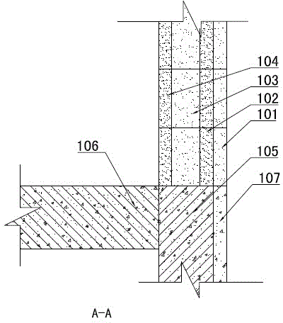 Structure and construction method of self-insulating exterior walls and beams and columns with the same life span