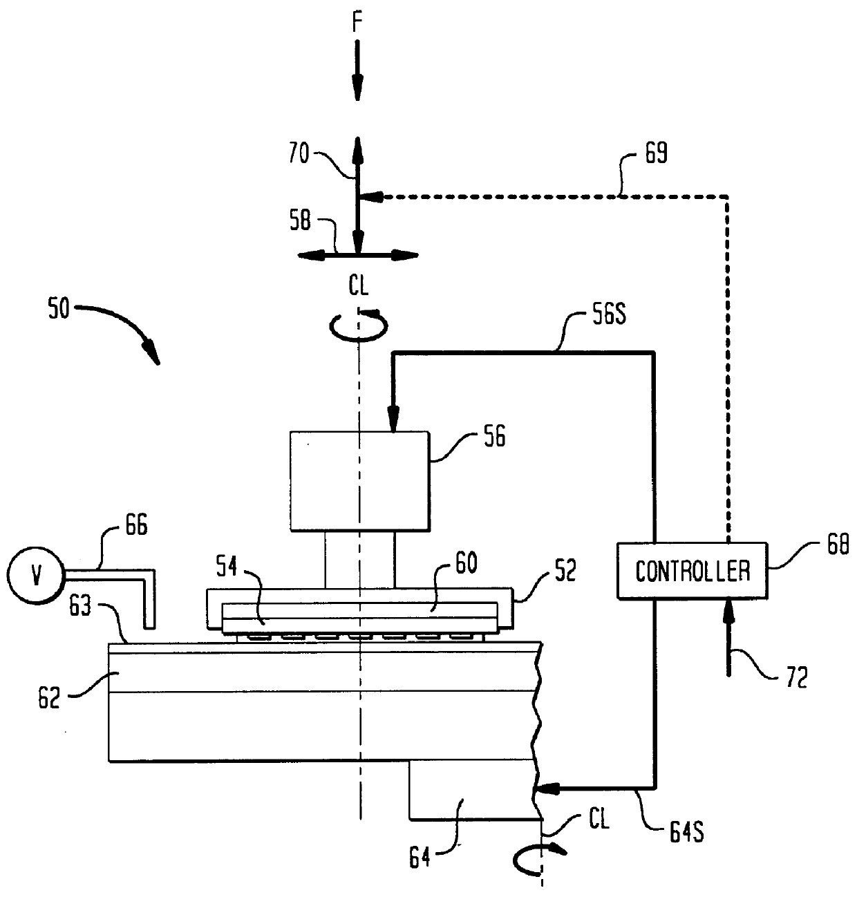 Method and apparatus for in-line oxide thickness determination in chemical-mechanical polishing