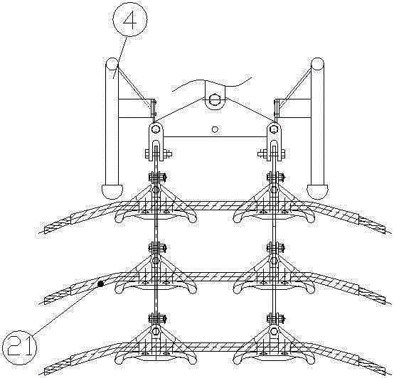 550kn triple V-type suspension insulator strings for UHV transmission lines