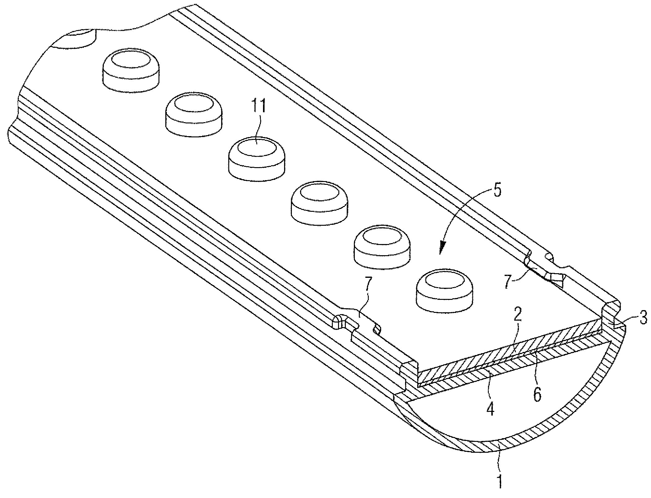 Process for producing LED lamp and corresponding LED lamp