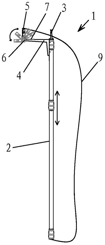 Multifunctional clothes drying fork