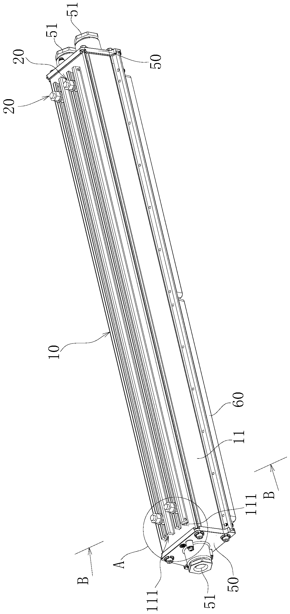 Lamp housing and lamp mounting structure
