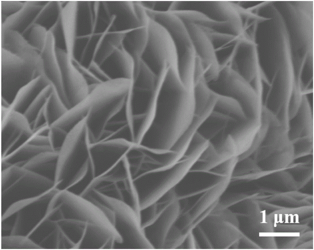 Monocrystal porous V2Se9 nanosheet array electro-catalysis material and preparation method thereof