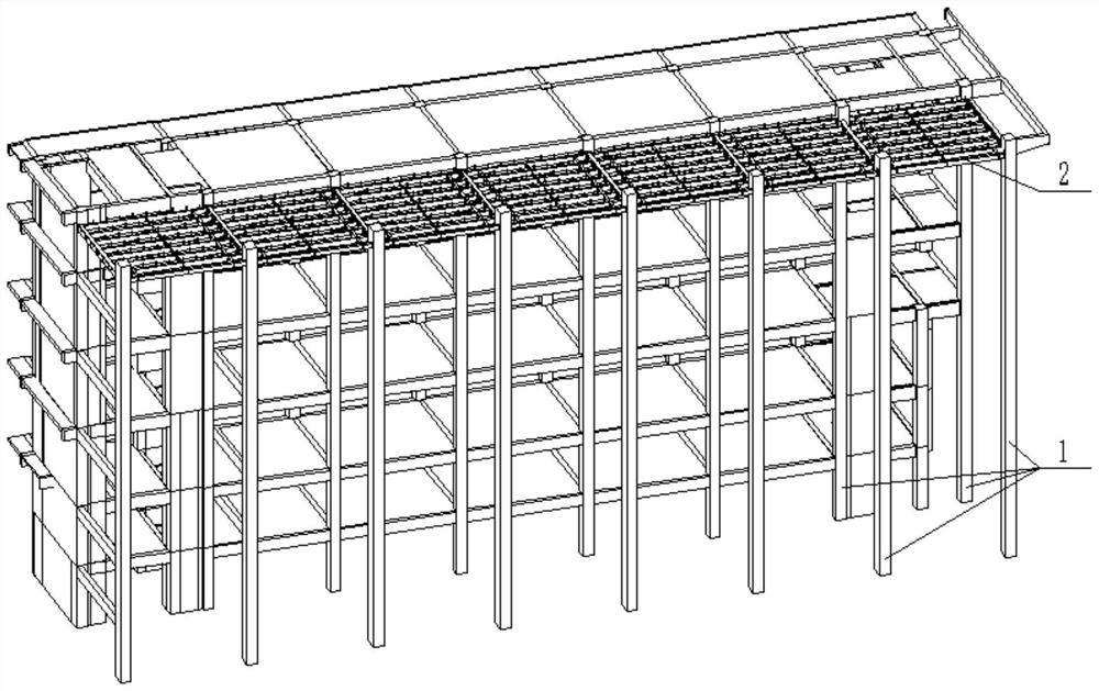 A high-altitude long-span support platform and its construction method