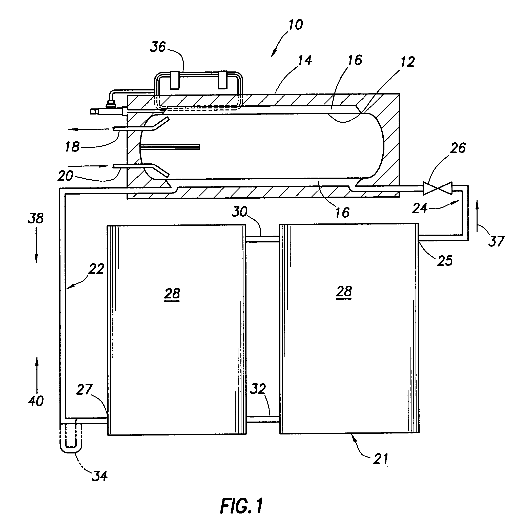 Protection system for a solar water heating system
