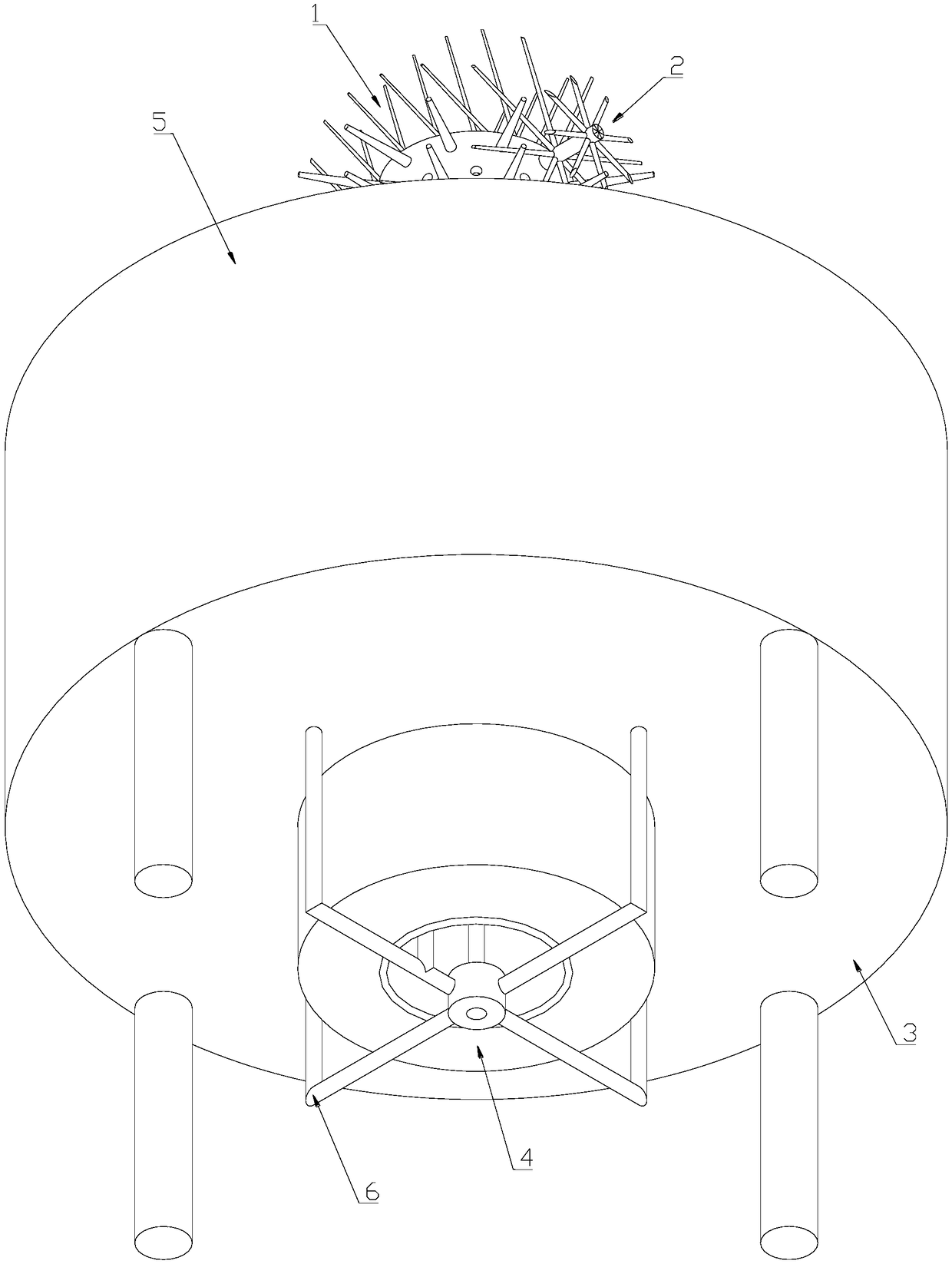 Double-brush device driven by single-motor idler wheel for cleaning test tubes in clinical lab