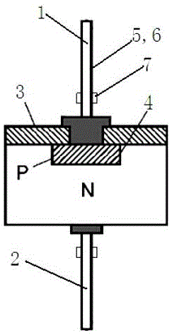 Planar rectification diode