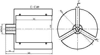 A multifunctional tool supporting body used for cylindrical lathe cutting of large-diameter thin-walled parts