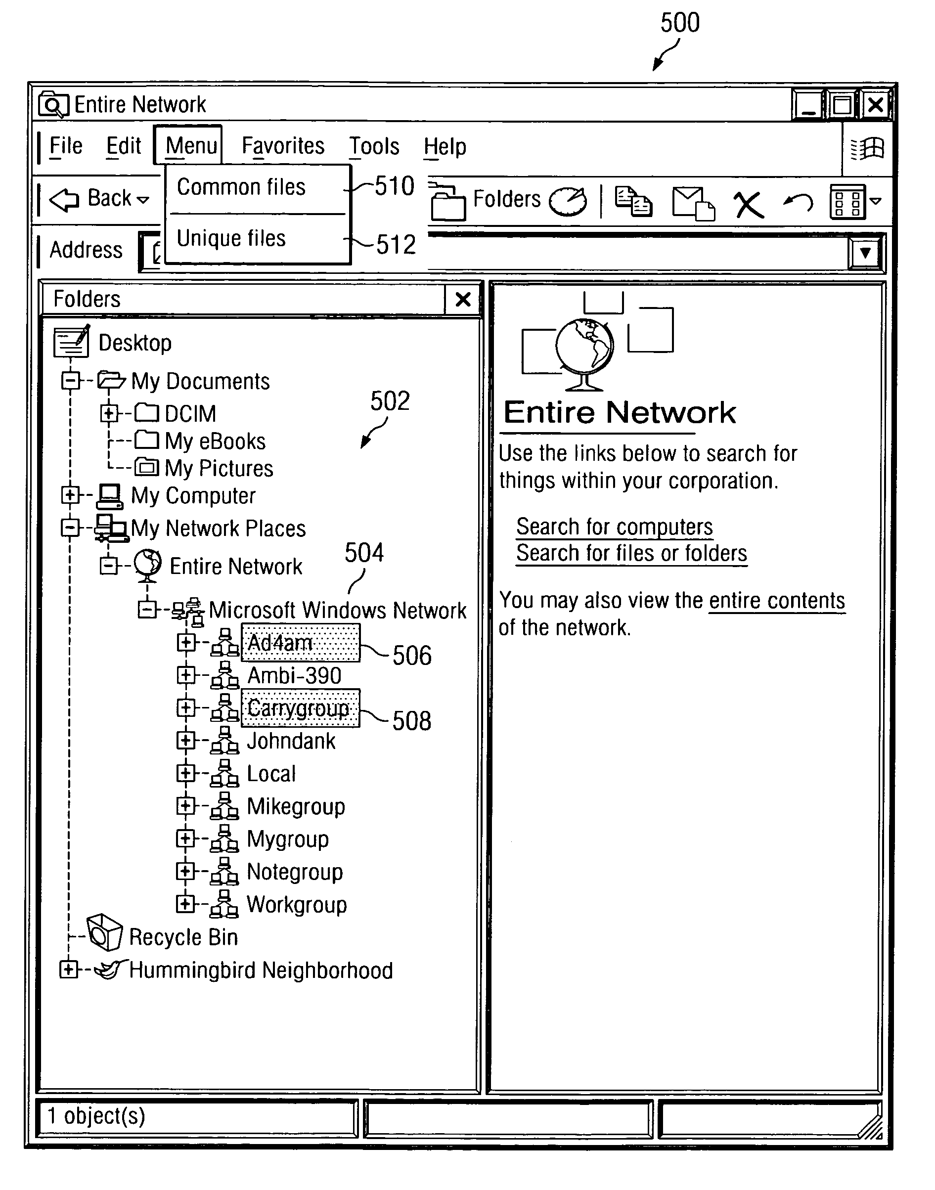 Explorer style file viewer for a group of machines which display meta views of files on a group of machines
