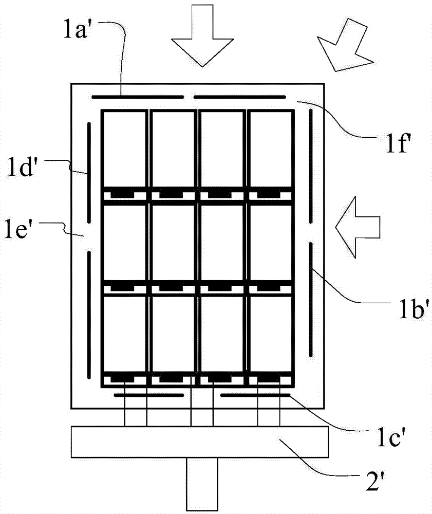 Auxiliary frame sealing glue structure, box-aligning substrate and display device