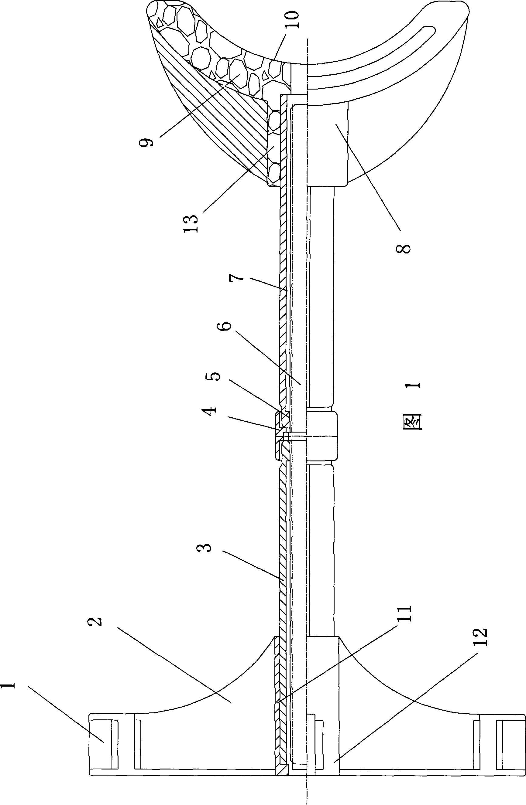 Lumbar traction treatment health-care device