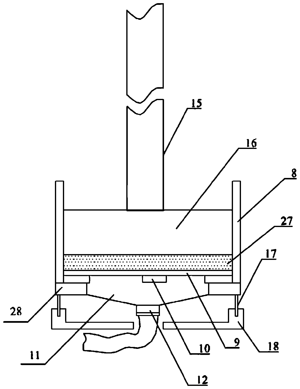 A device for increasing material manufacturing rigid insulation tile body