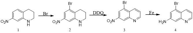 Synthesis method of 7-amino-5-bromoquinoline