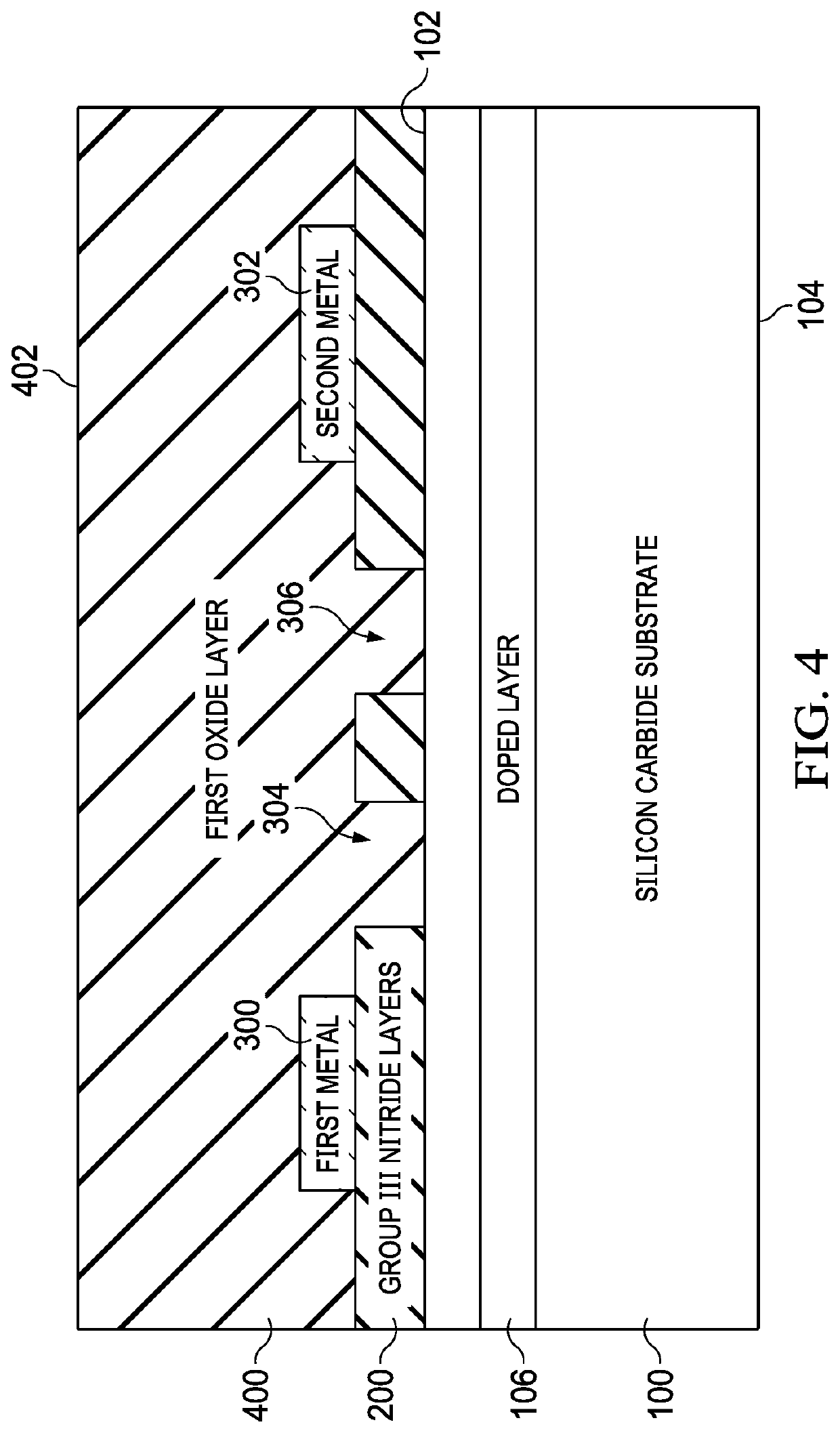 Fabricating a silicon carbide and nitride structures on a carrier substrate