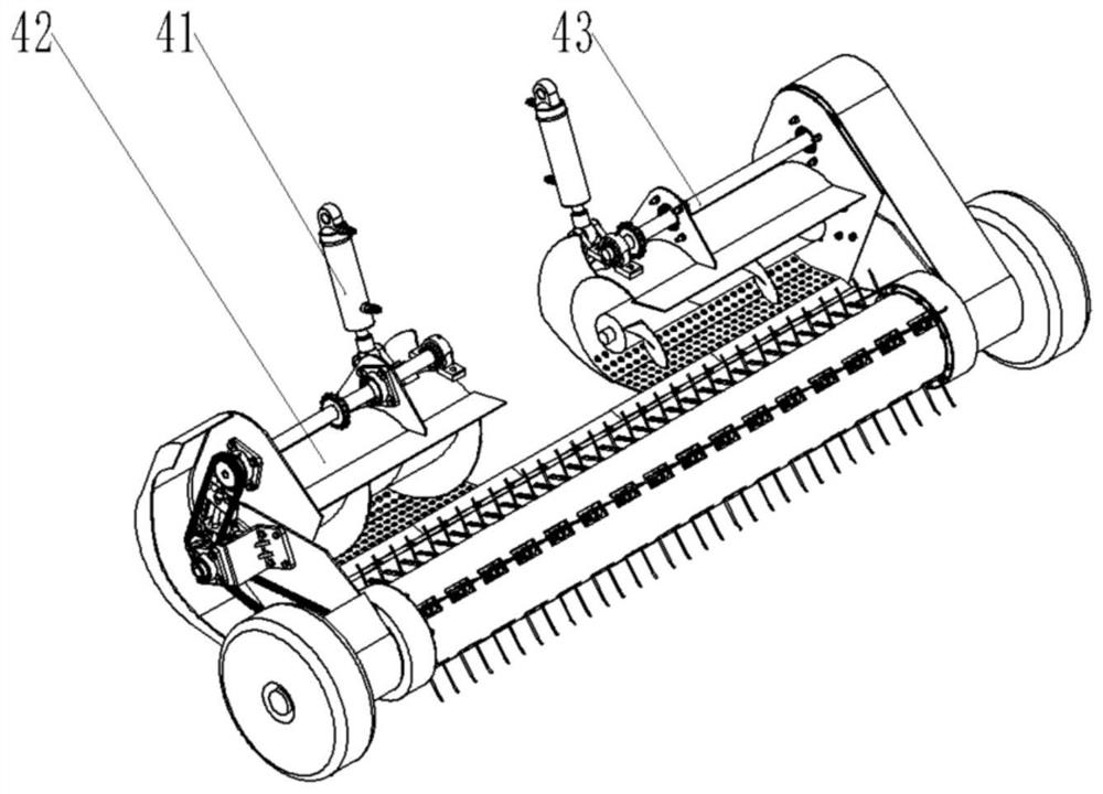 A self-propelled picking, baling and palletizing integrated machine