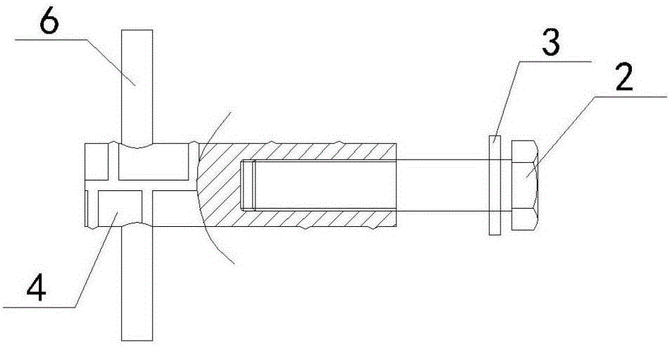 Moveable connecting structure of assembled steel structure outer hanging type wall slab