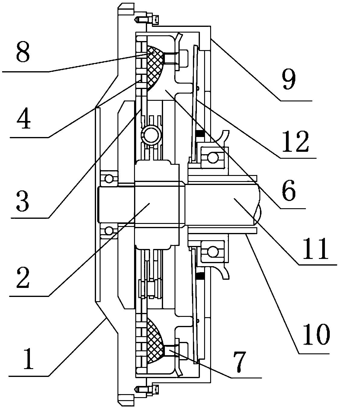 A Clutch for Improving Cooling Efficiency