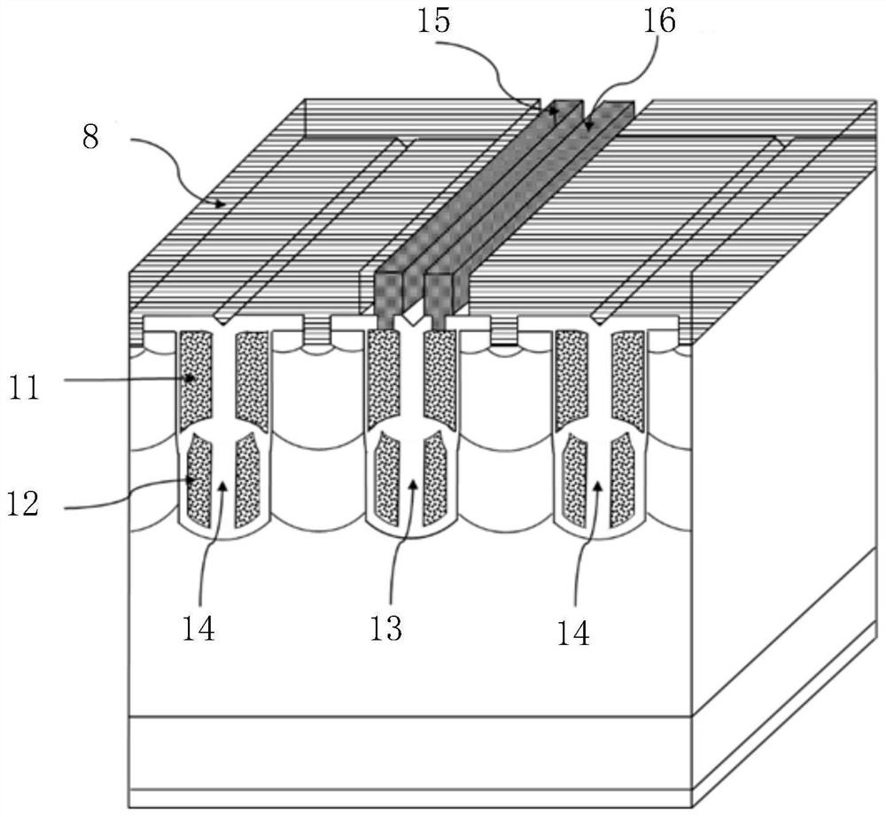 Split gate trench power semiconductor device