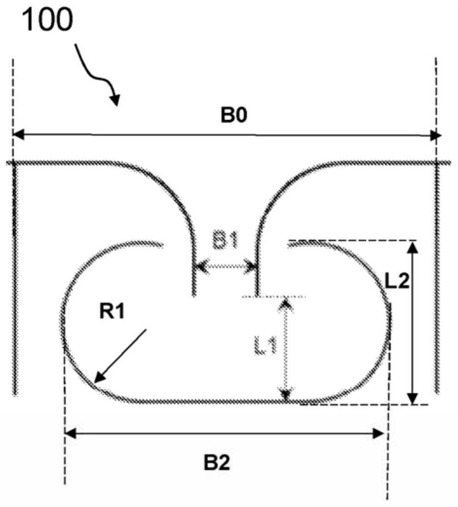 Separating unit having an impaction surface