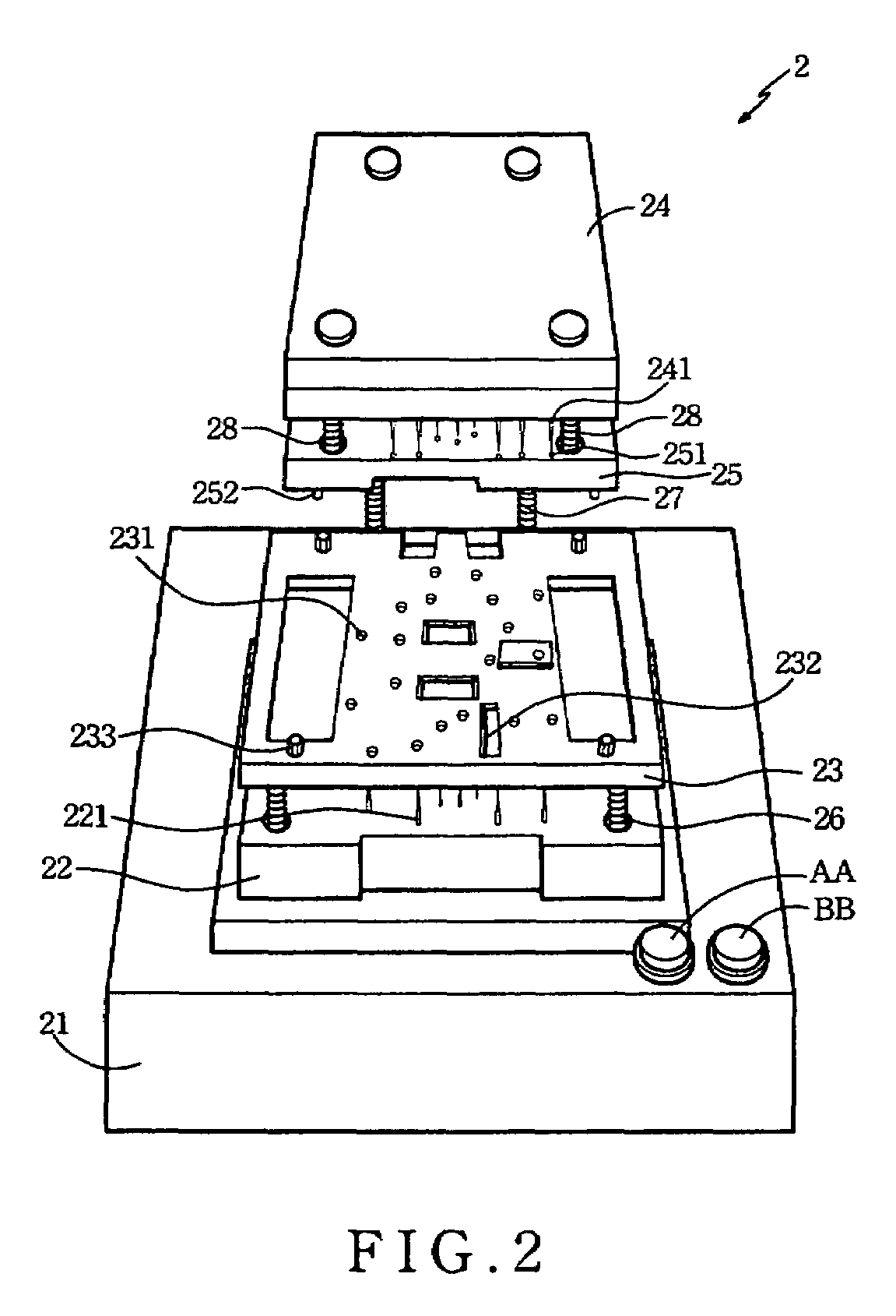 Test apparatus for testing operation of a printed circuit board