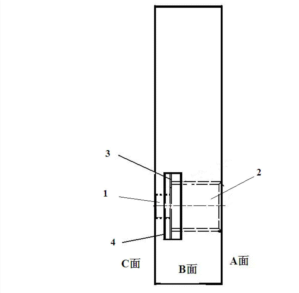 Film radiation dosage testing clamp