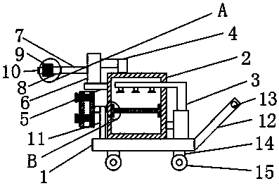 Spinning dust-collecting device