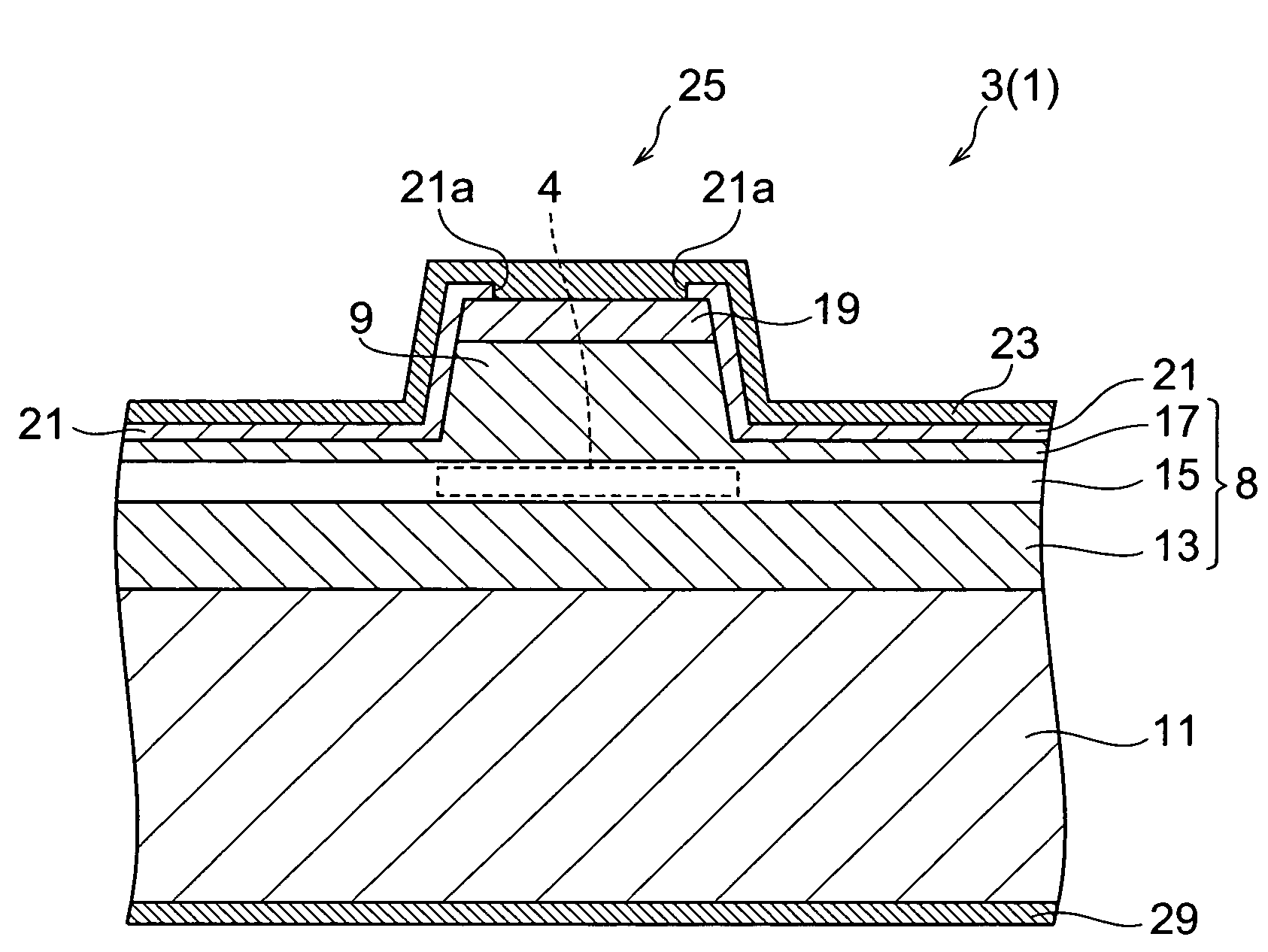 Semiconductor laser element and semiconductor laser element array