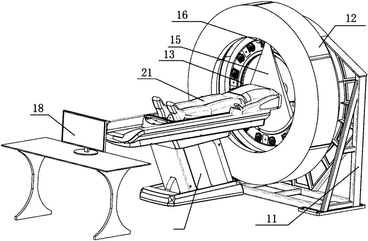 CT scanning visual localization method and CT system