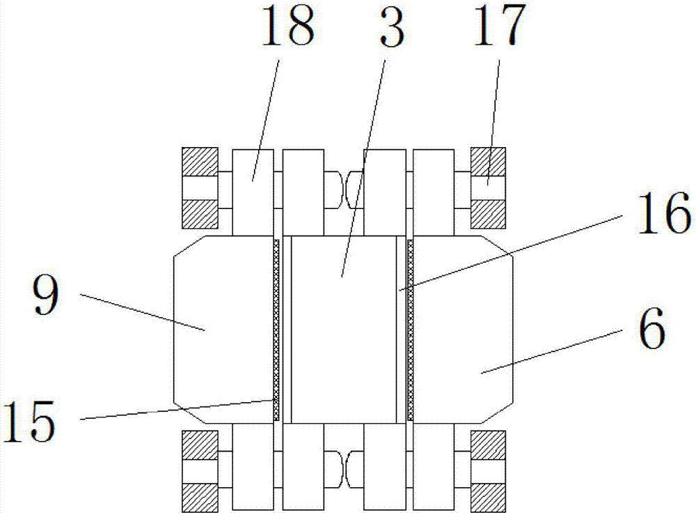 Five-clack type three-way ball valve