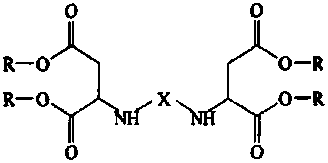 Polyaspartic acid coating for heavy corrosion prevention as well as preparation method and application thereof