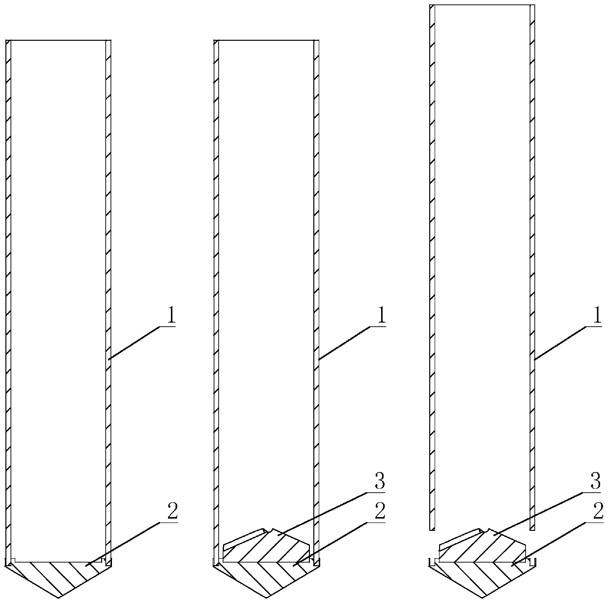 Treatment method and foundation structure of deep foundation