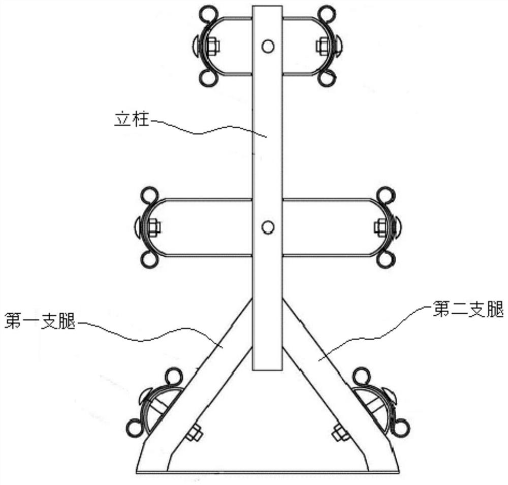 Anti-collision guardrail assembly structure based on hot-rolled steel