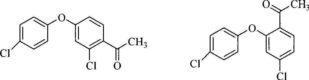 Method for preparing 2-chlorine-4-(4-chlorophenoxy)-hypnone
