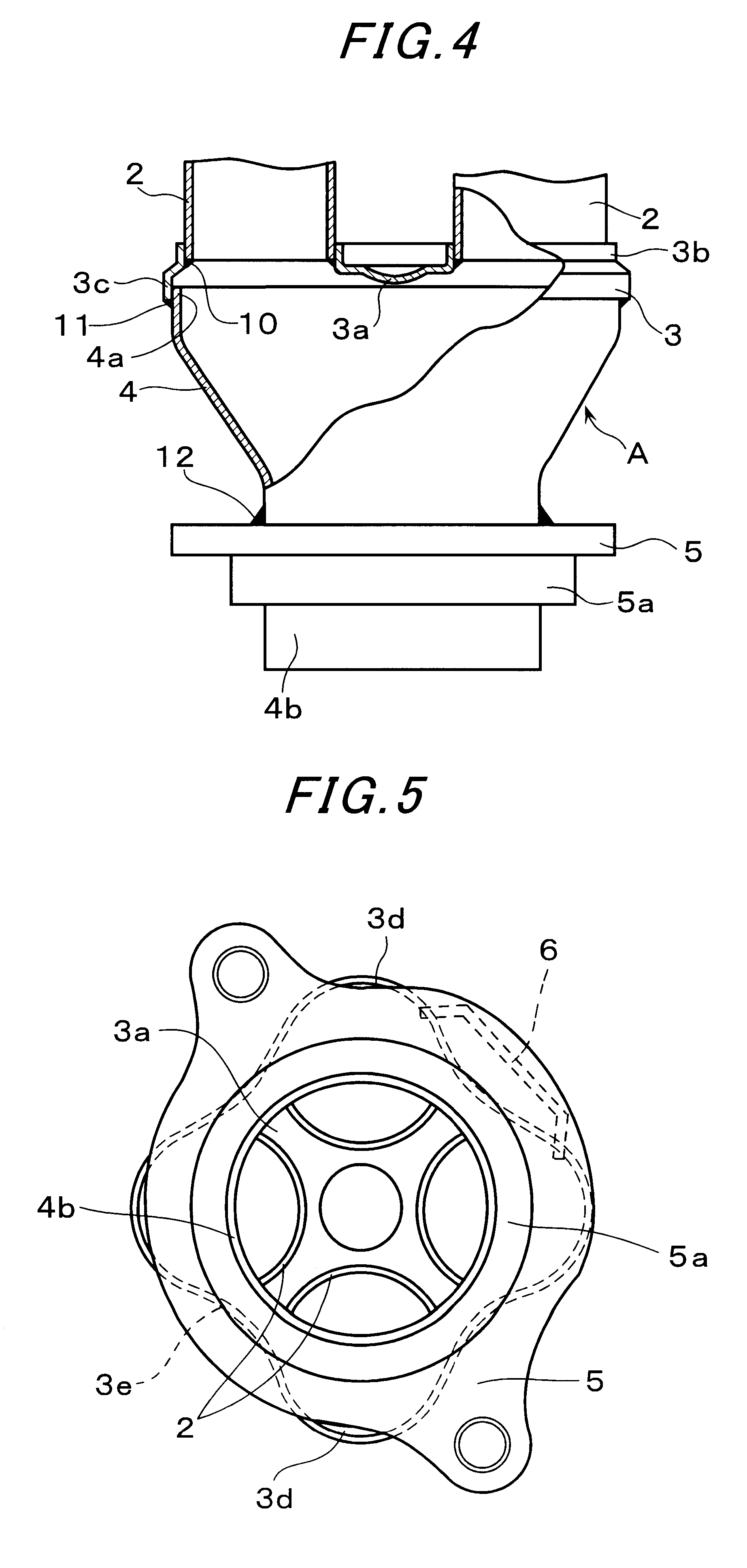 Exhaust pipe assembly for multi-cylinder internal combustion engine