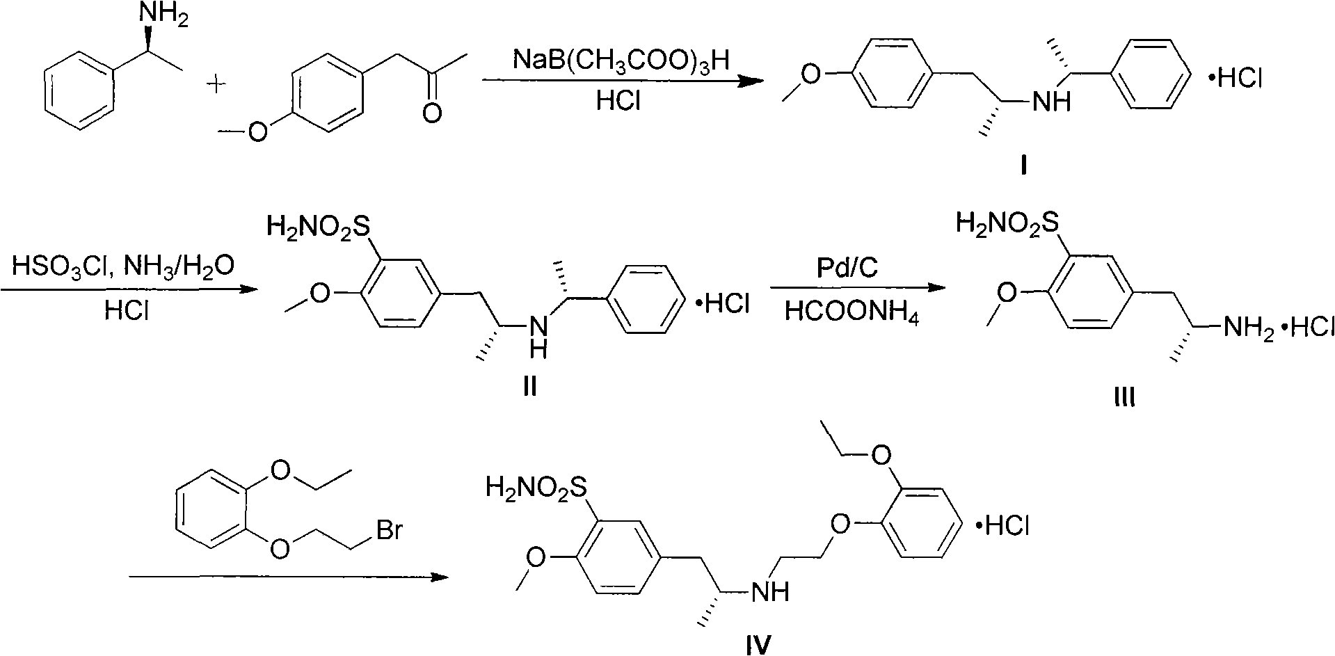 Preparation method for tamsulosin hydrochloride